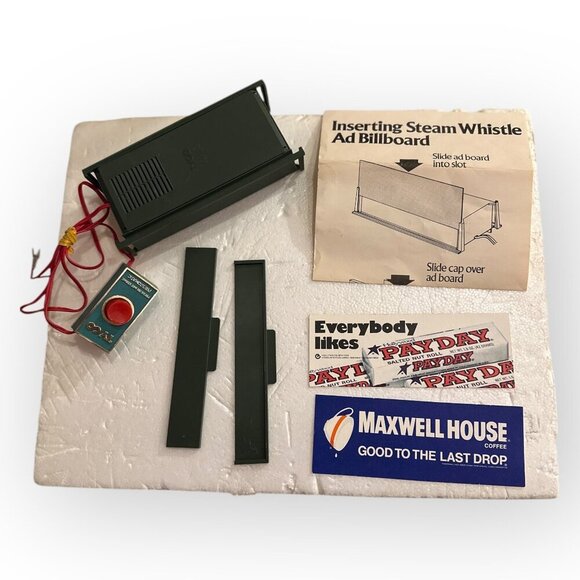 Tyco Prestomatic Steam Whistle Billboard Ad Insert Mechanism Vintage Collectible - Picture 9 of 13